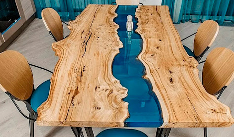 заказать стол с рекой